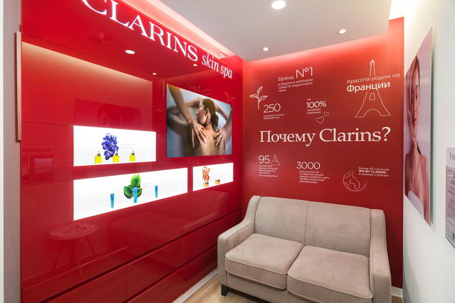 В Шереметьево открылся уже второй Clarins Skin Spa