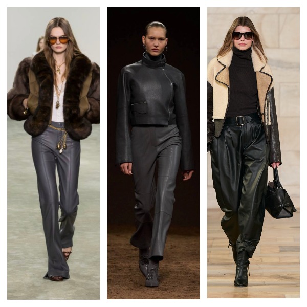 Кожаные брюки: 5 актуальных моделей на осень и зиму