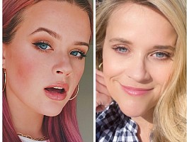 Почему макияж старит в 20 лет и молодит в 40: доказывают Риз Уизерспун и ее дочь Ава
