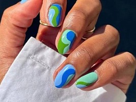 В стиле Пуччи: трендовый принт дошел и до nail-индустрии