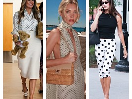 Горошек: 7 звезд в самом трендовом принте 2025 года